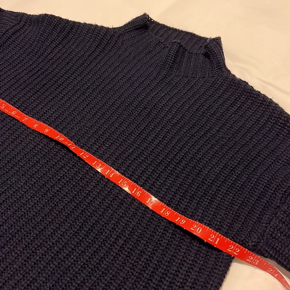 ANTHROPOLOGIE CROPPED MOCK NECK SWEATER (M/L) - Picture 6 of 13